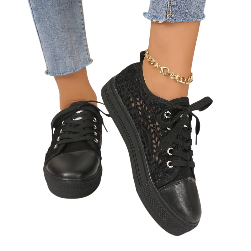 Ivy - Chic and Airy Lace Sneakers with Breathable Design