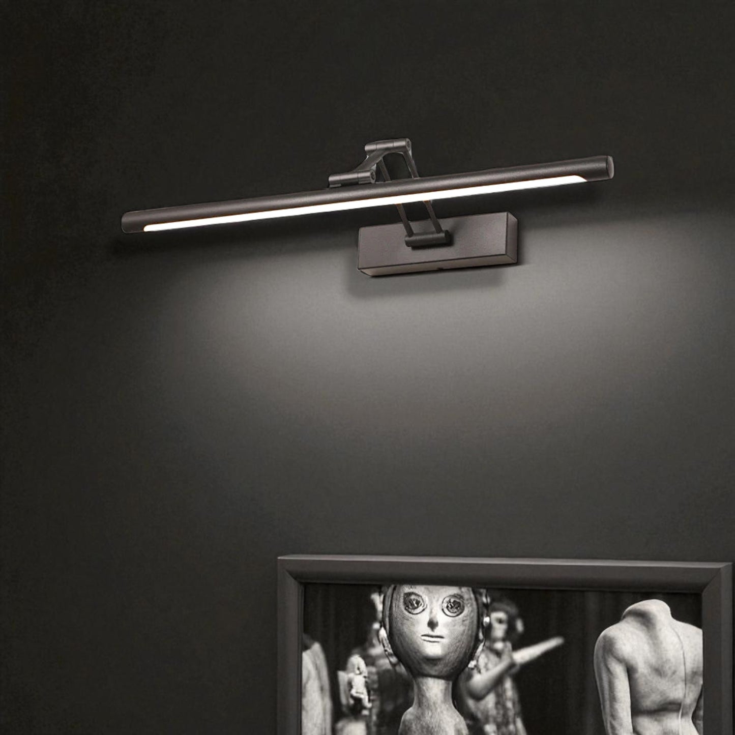 Murora - Edge Minimalist LED Wall Lamp Black White Metal Indoor