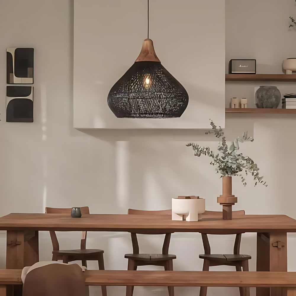 Luminis - Handwoven Rattan Pendant Light For Warm Ambience