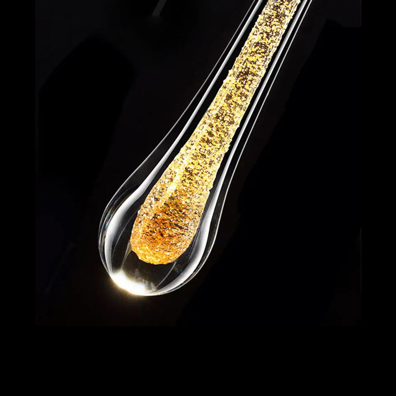 Salem - Elegant Glass Wall Light with Golden Accents