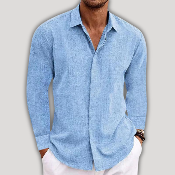 Lowell - Stylish Men's Long-Sleeved Shirt for Comfort and Sophistication