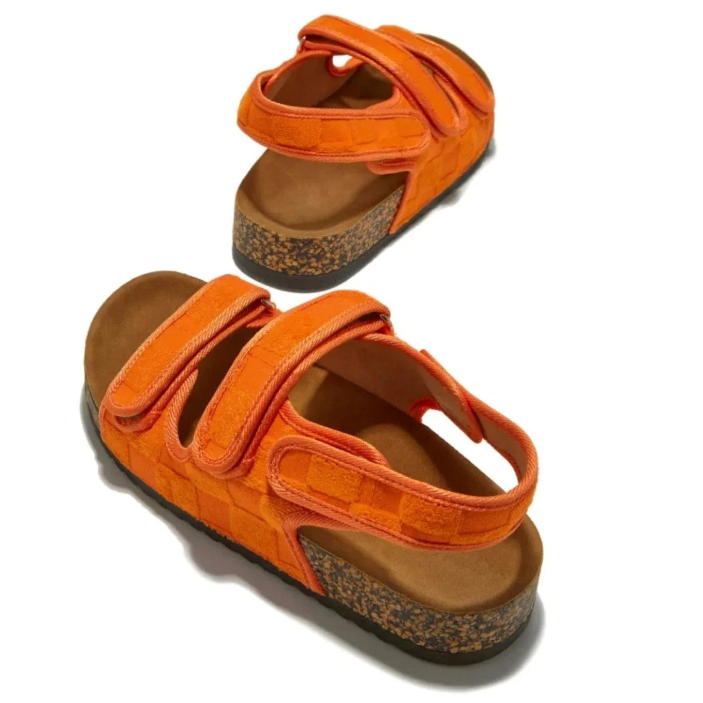 Peony - Stylish Women's Sandals with Velcro Fastening and Cork Sole