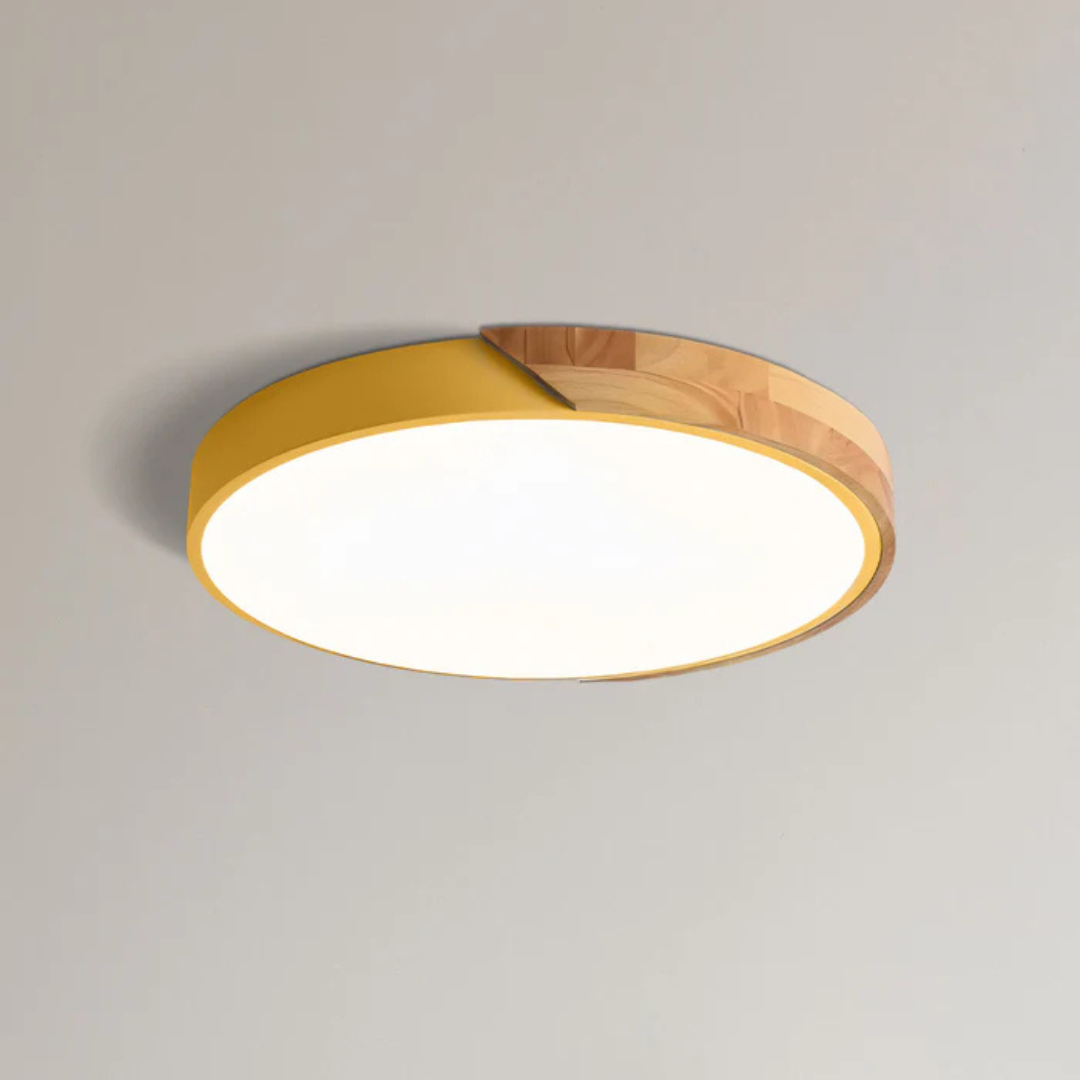 Matellis - Nordic Wood Led Ceiling Light In Scandinavian Style