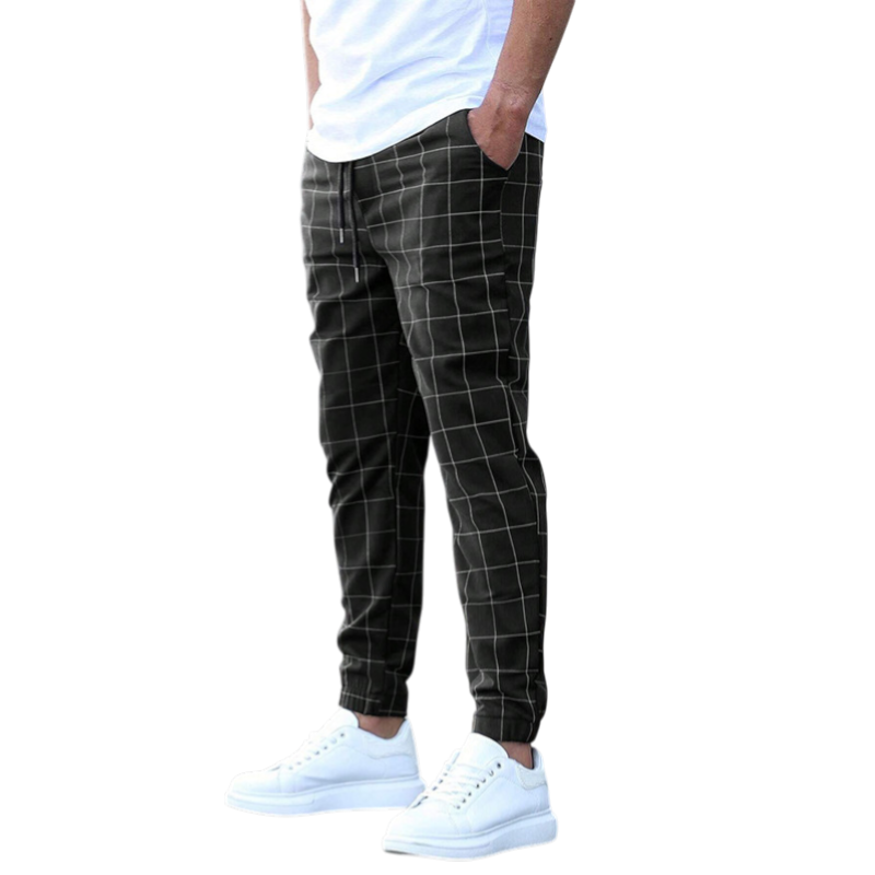 Eugene - Comfortable Men's Checkered Jogging Pants for Everyday Style