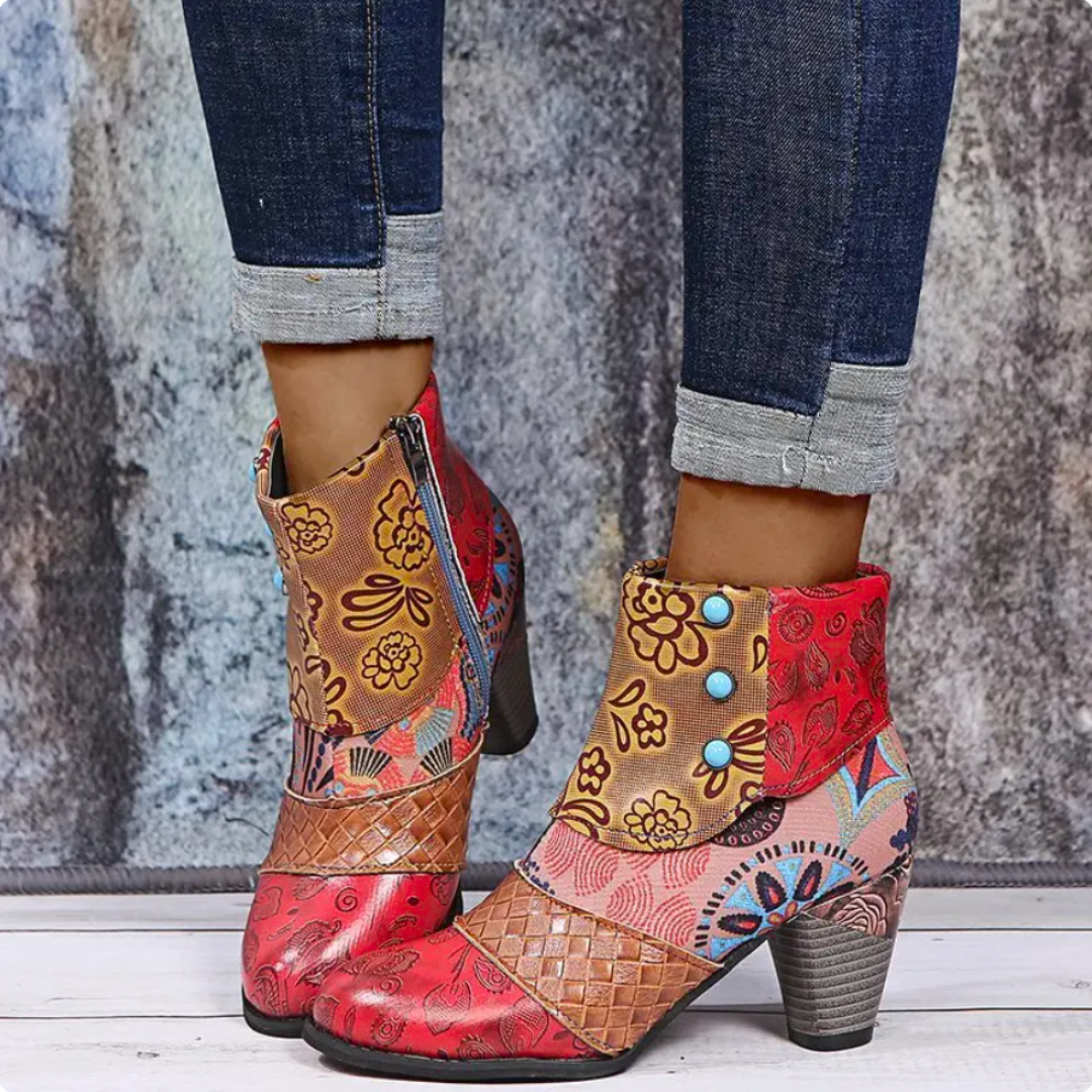 Darleen - Stylish Waterproof Retro Boots for Confident Rainy Days