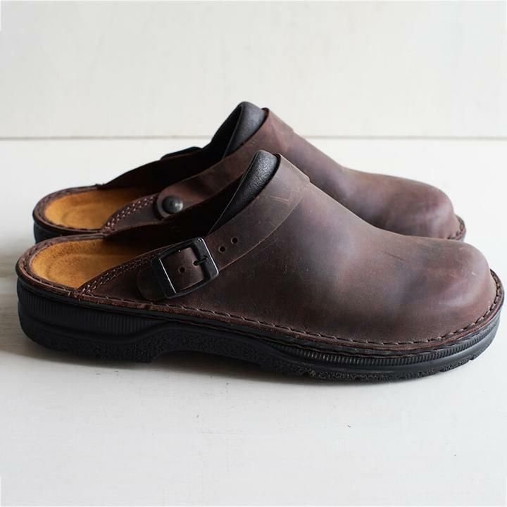 Ned - Comfortable Orthopedic Leather Mules for Men