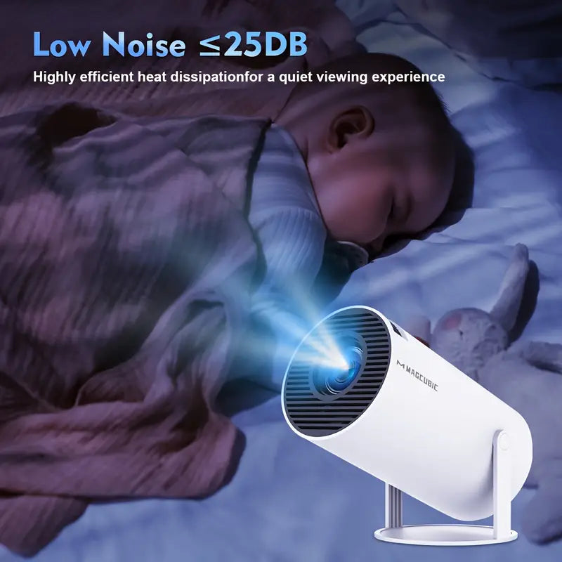 Solrin - Magcubic HY300 4K Mini Beamer Android 11 260 ANSI WiFi 6