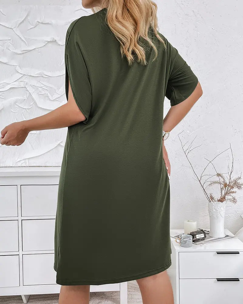 Valerie - Premium V-neck Ruched Dress for Elegant Occasions