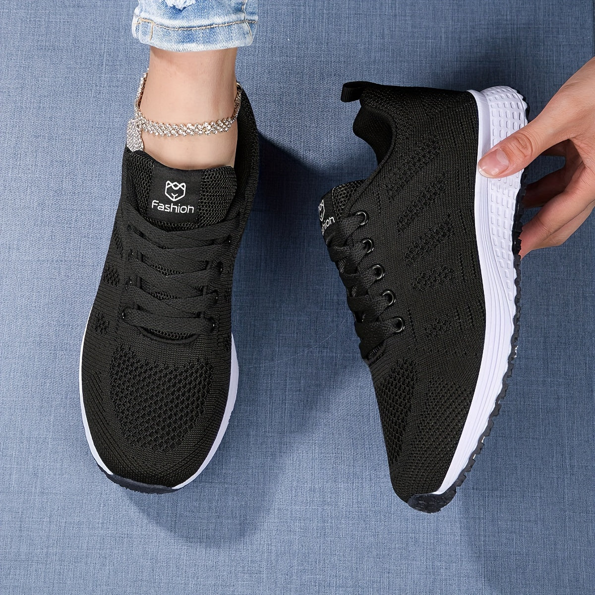 Leela - Stylish Knitted Sneakers for Outdoor Adventures