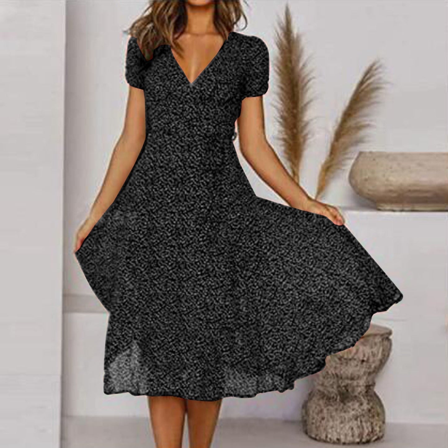 Marilyn - Elegant Women's Linen Dress with Flattering A-line Fit