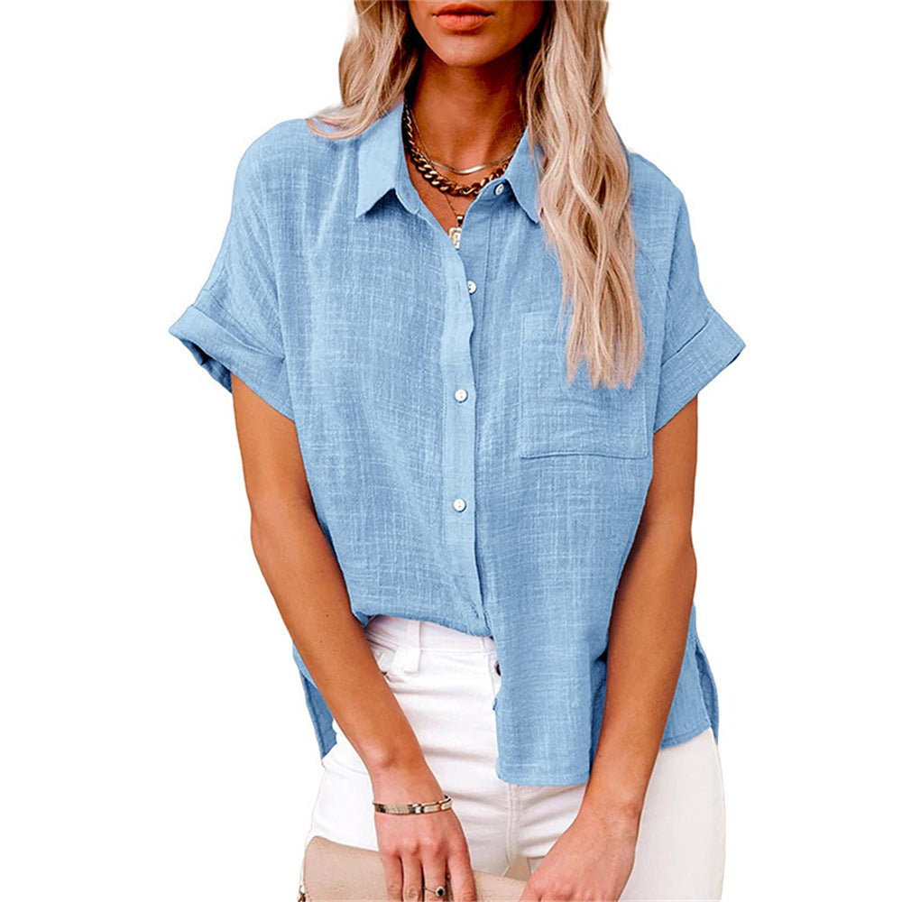 Jazmin - Airy Cotton Linen Blouse For Women Lightweight Summer