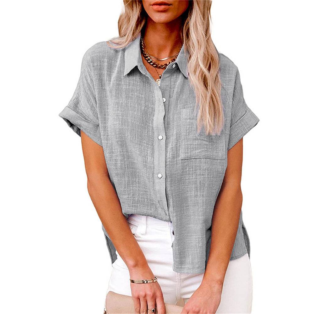 Jazmin - Airy Cotton Linen Blouse For Women Lightweight Summer