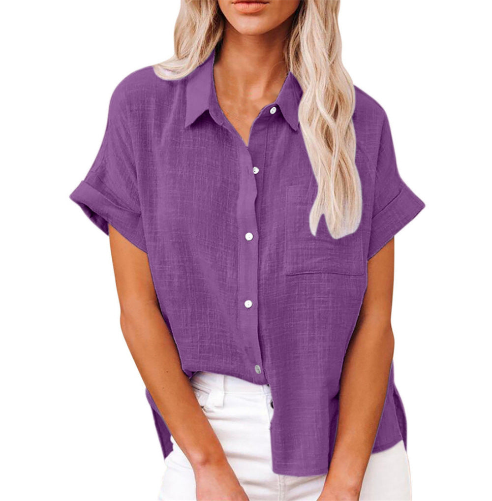 Jazmin - Airy Cotton Linen Blouse For Women Lightweight Summer