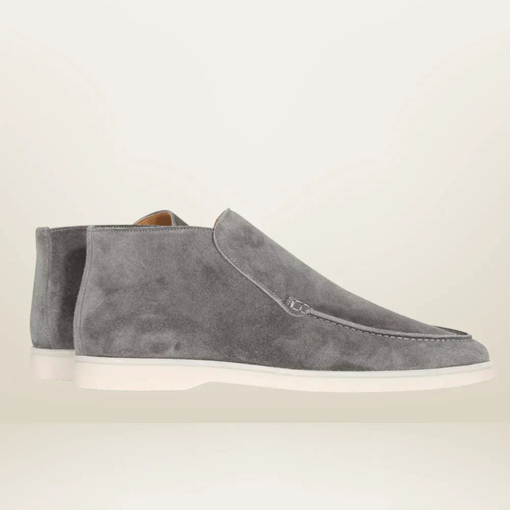 Jaden - Premium Ankle-high Suede Loafers with Lightweight Rubber Sole