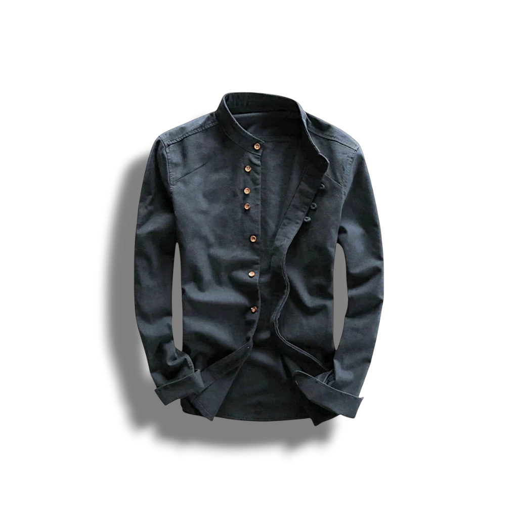 Lee - Elegant Japanese Shirt for Men in Premium Linen Blend