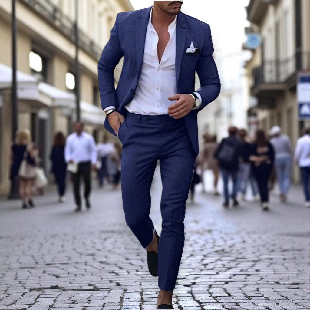 Isaac - Slim Fit Men's Summer Suit for Weddings and Events