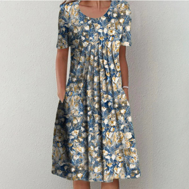 Norine - High-Quality Cotton Dress with Timeless Design and Flattering Fit