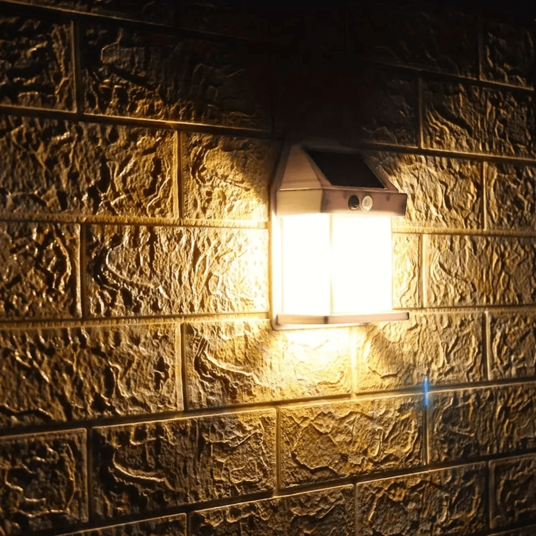 Brillence - Modern Solar Wall Lantern Waterproof With Motion Sensor