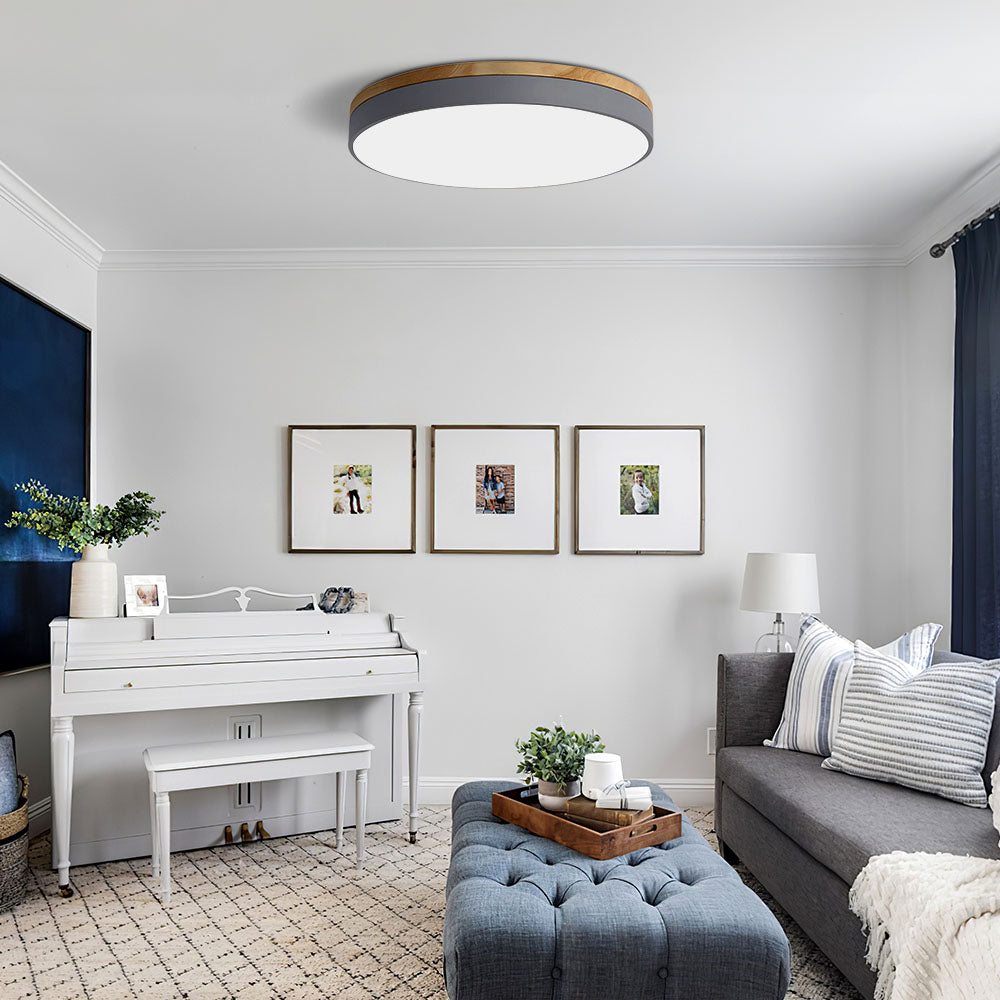 Clarova - Modern Wood LED Ceiling Light Flush Mount For Style