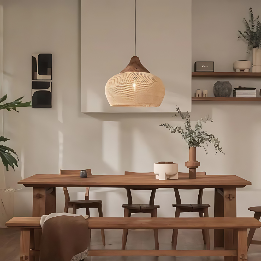 Luminis - Handwoven Rattan Pendant Light For Warm Ambience