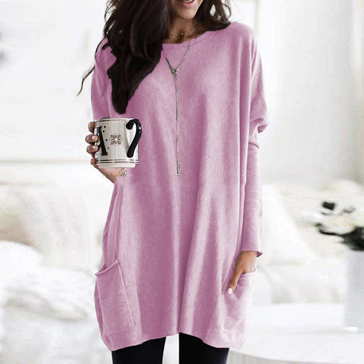 Zella - Stylish Women's Sweater with Pockets and Relaxed Fit