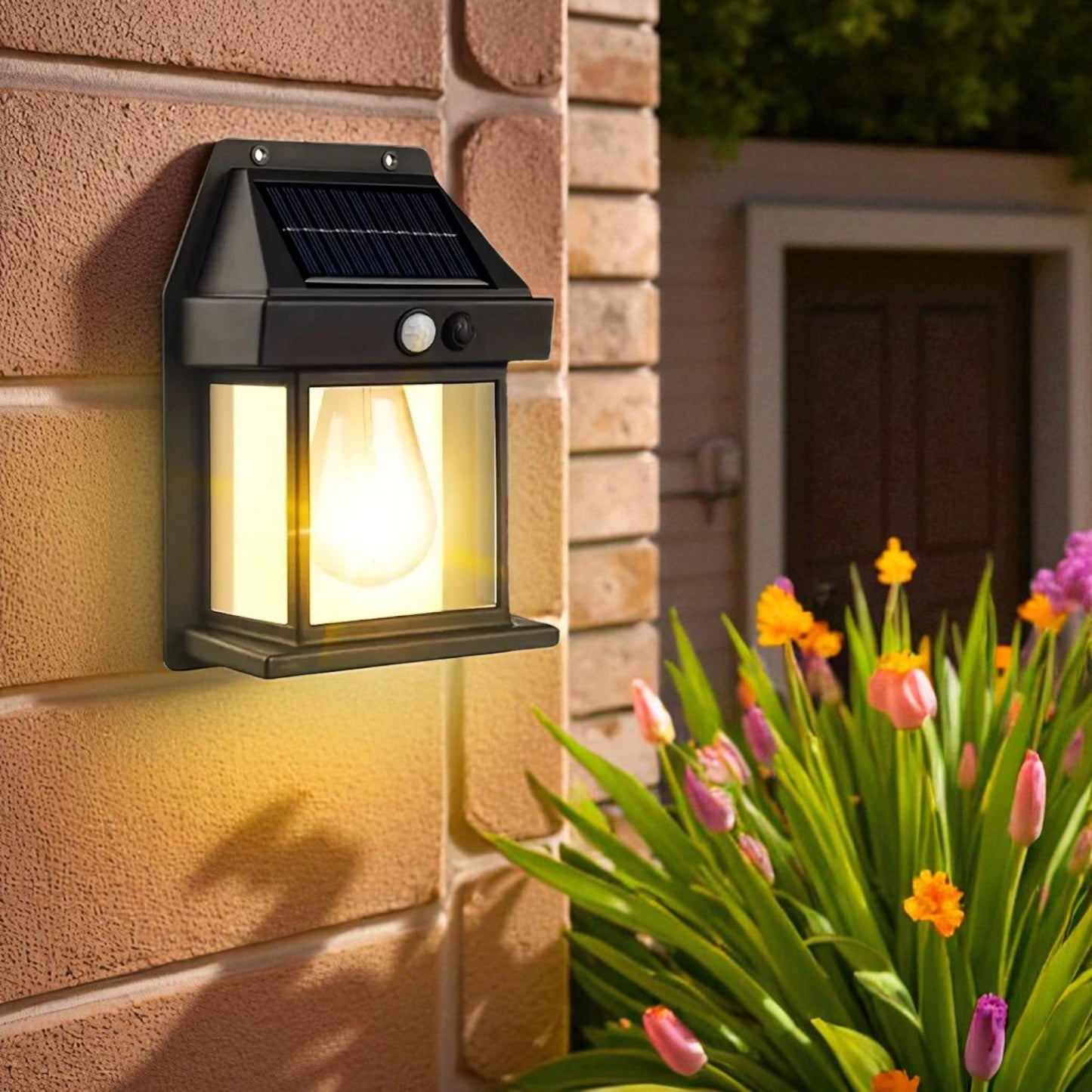 PrismGlow - Modern Outdoor Wall Light with Weatherproof Design