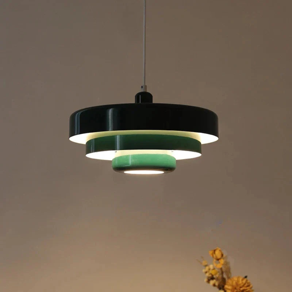 Havenvale - Nordic Pendant Lamp In Deep Green With Soft Glow