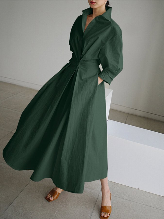 Anwen- Elegant Vintage-Inspired Women's Dress with Timeless Design and Lightweight Fabric
