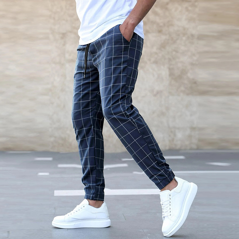 Eugene - Comfortable Men's Checkered Jogging Pants for Everyday Style