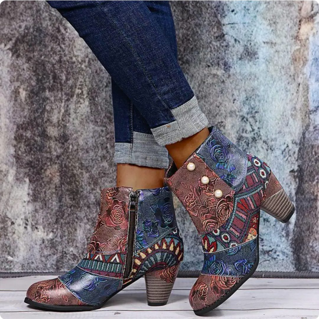 Darleen - Stylish Waterproof Retro Boots for Confident Rainy Days