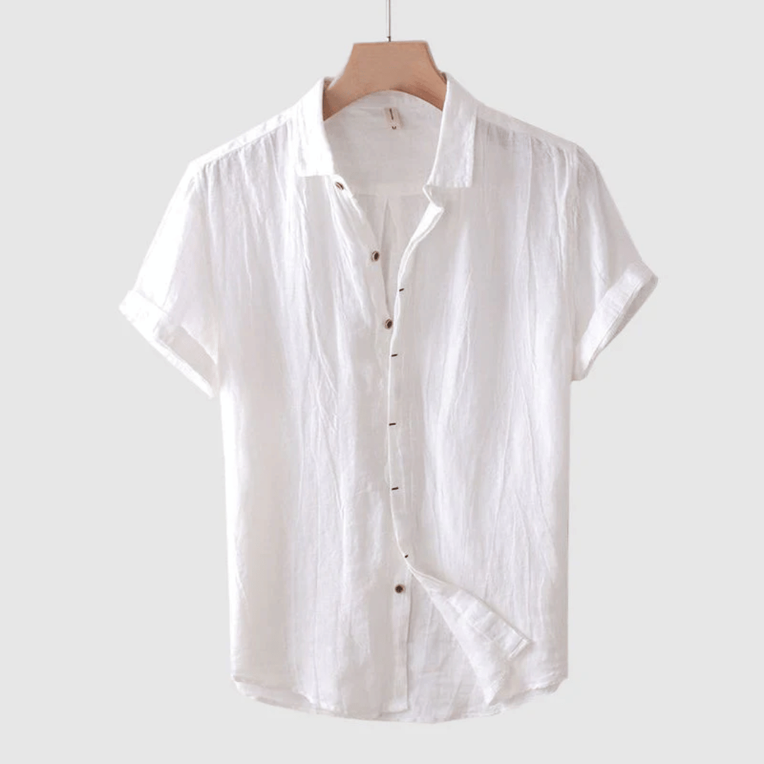 Tyron - Stylish Short Sleeve Linen Shirt for Effortless Summer Looks