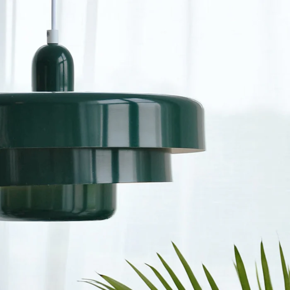 Havenvale - Nordic Pendant Lamp In Deep Green With Soft Glow