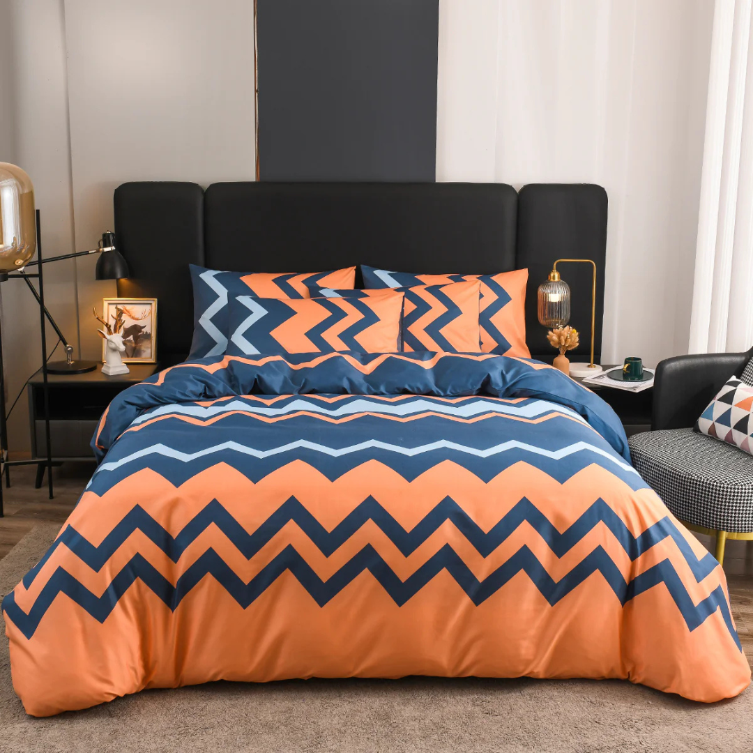 Ornesta - Tova Luxury Duvet Cover Set for Modern Bedrooms Breathable