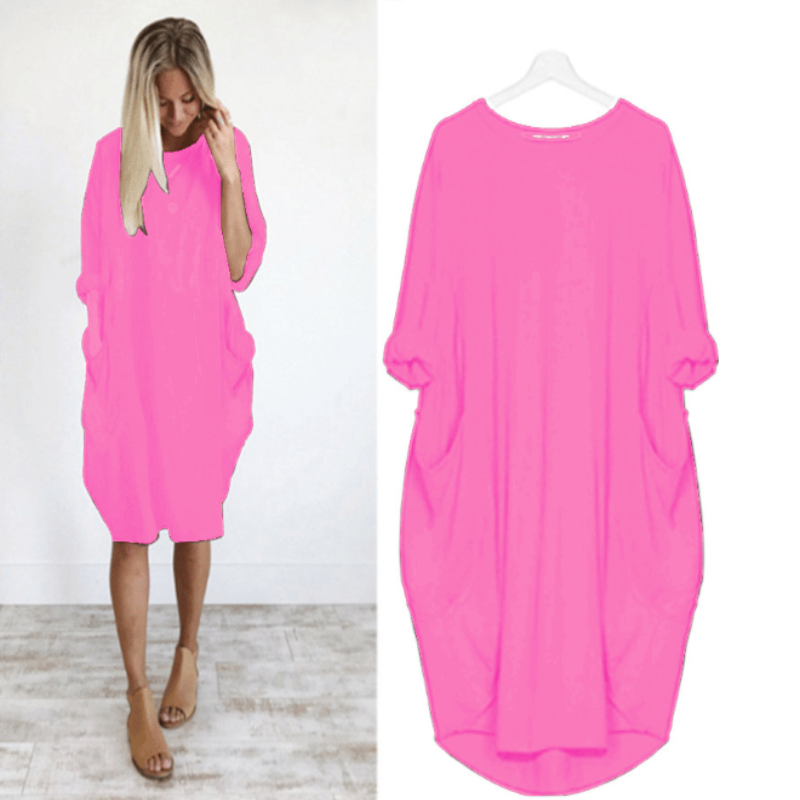 Aerith - Stylish and Comfortable Casual Women's Dress with Pockets