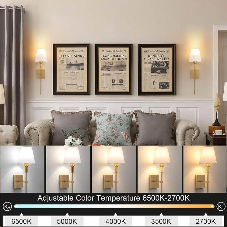 Lustra - Rechargeable Wireless Wall Light Set for Elegant Home Decor
