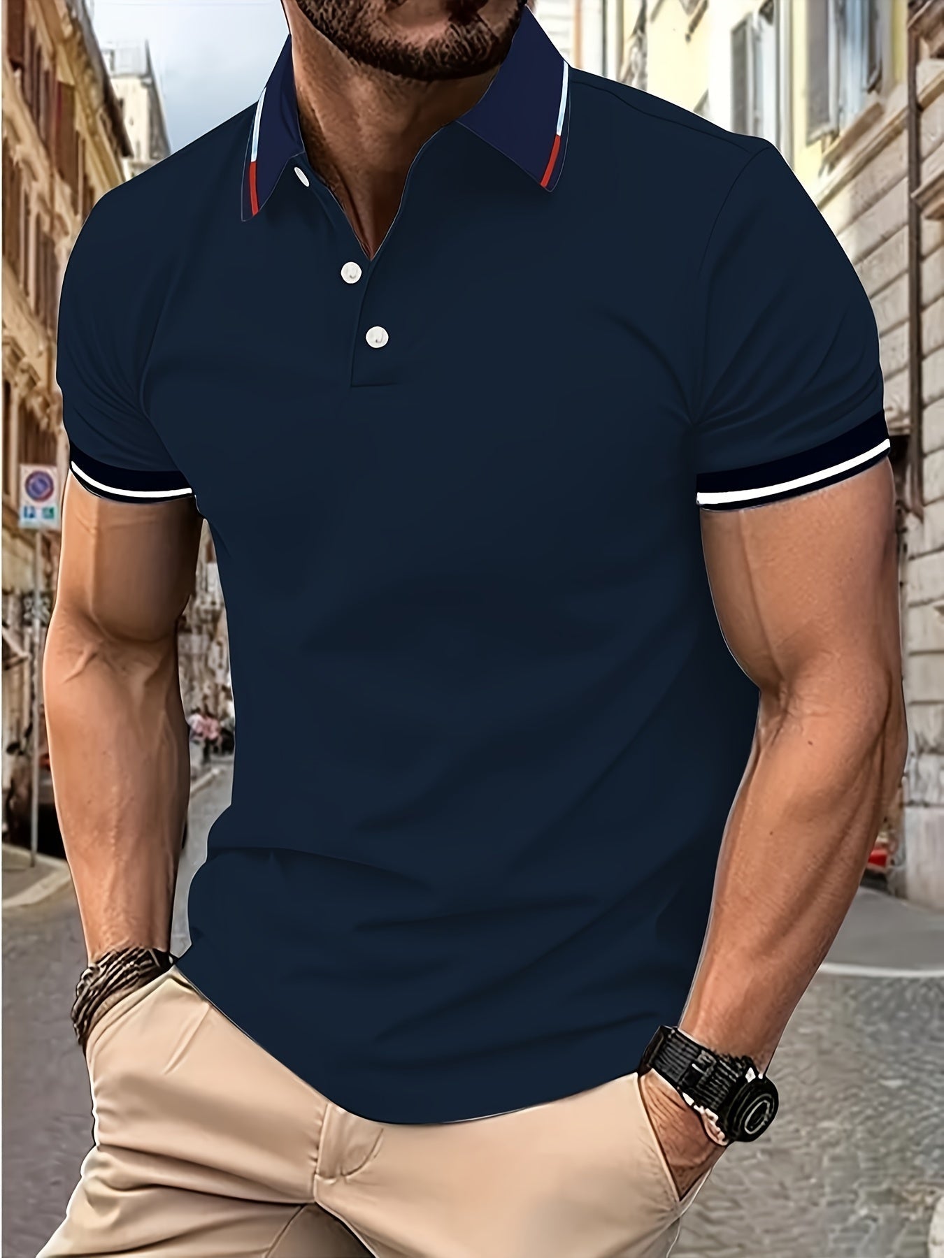 Archer - Breathable Men's Polo Shirt for Summer Elegance