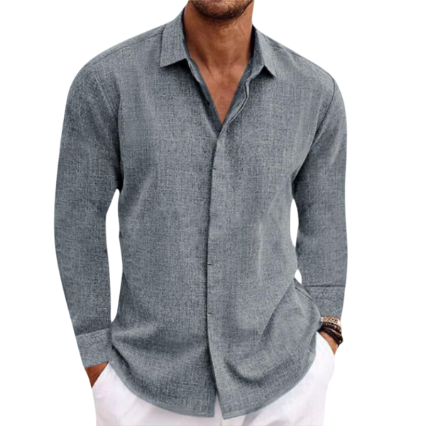 Lowell - Stylish Men's Long-Sleeved Shirt for Comfort and Sophistication