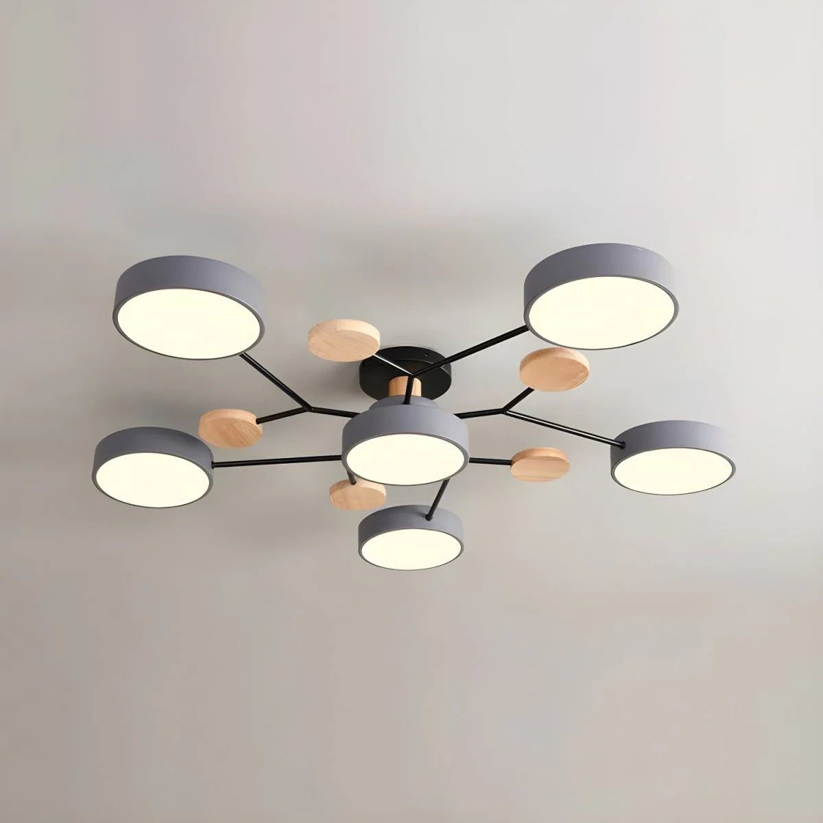 Ornava - Modern LED Flush Mount Ceiling Light Chandelier for Home