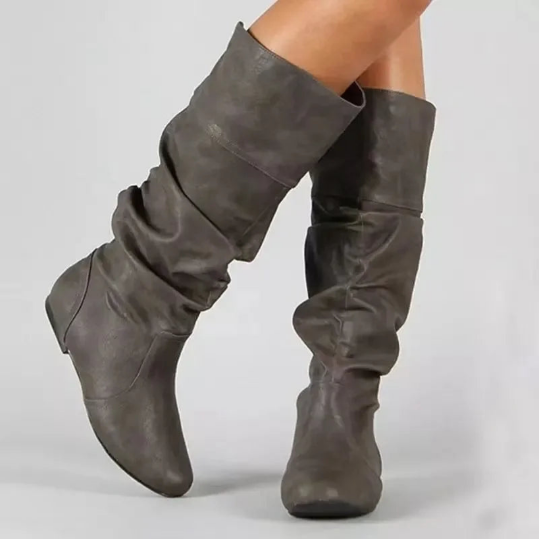 Bette - Stylish Women's Mid-Calf Cowboy Boots with Rugged Charm