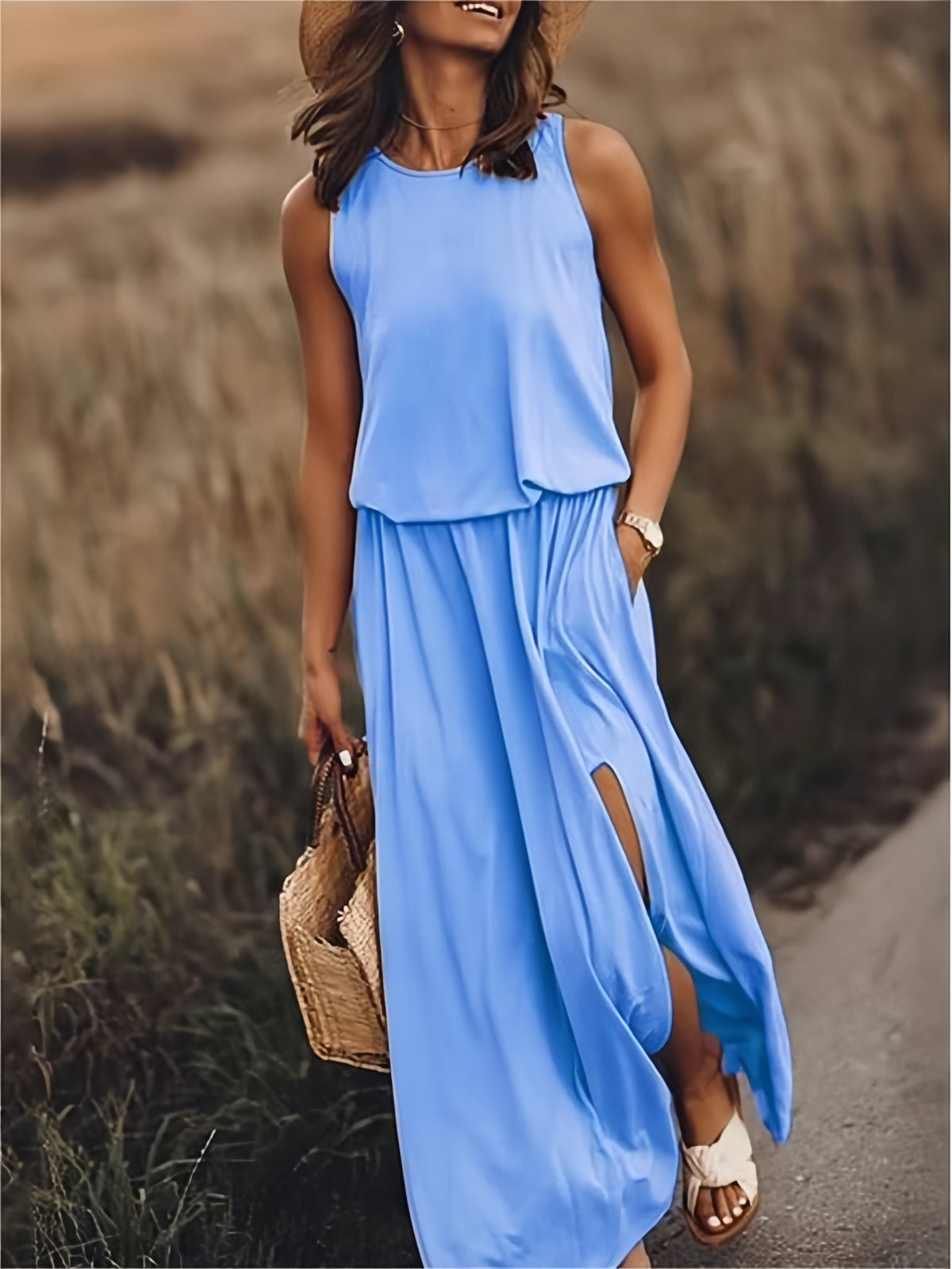 Zosima - Effortless Women's Maxi Dress for Summer Elegance