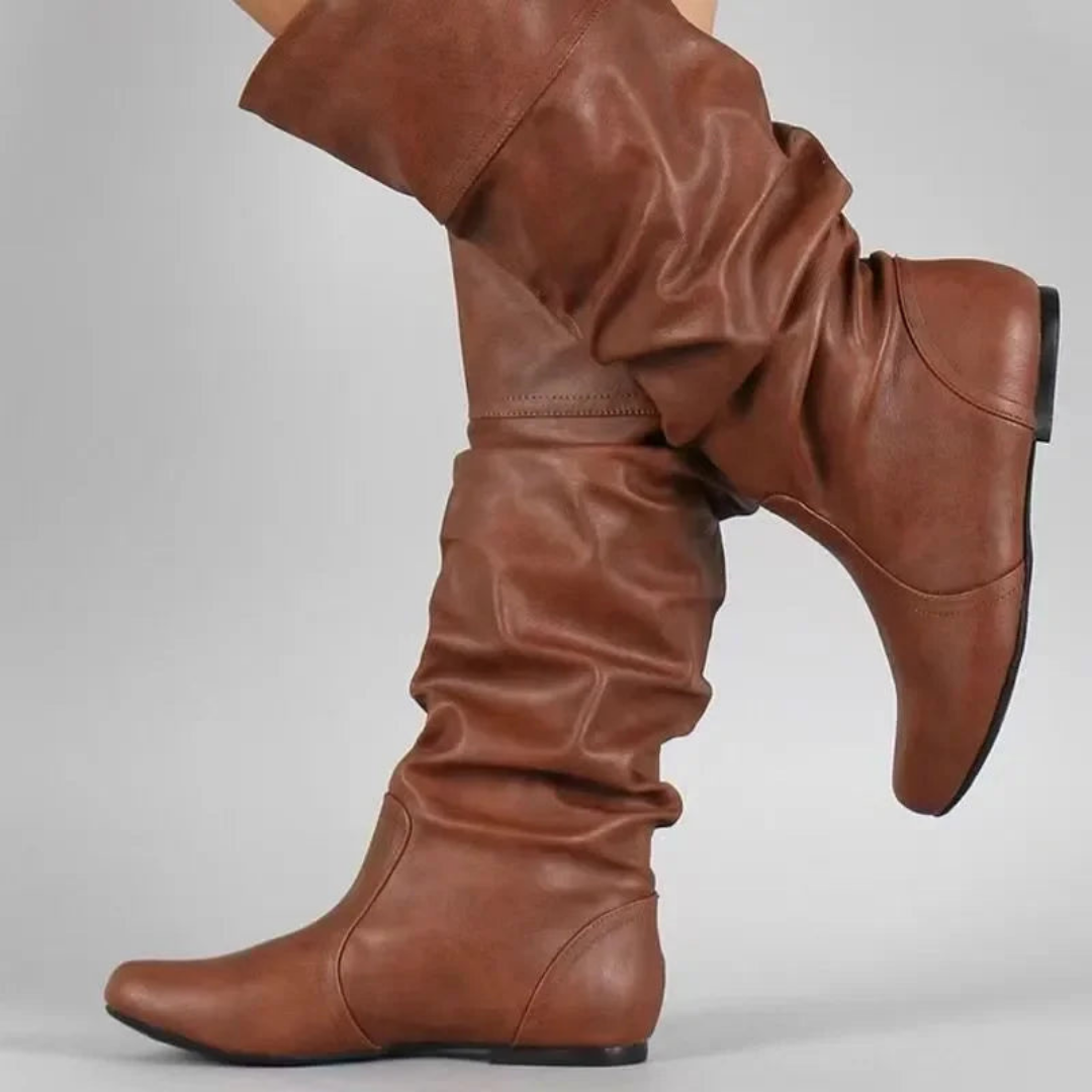 Bette - Stylish Women's Mid-Calf Cowboy Boots with Rugged Charm