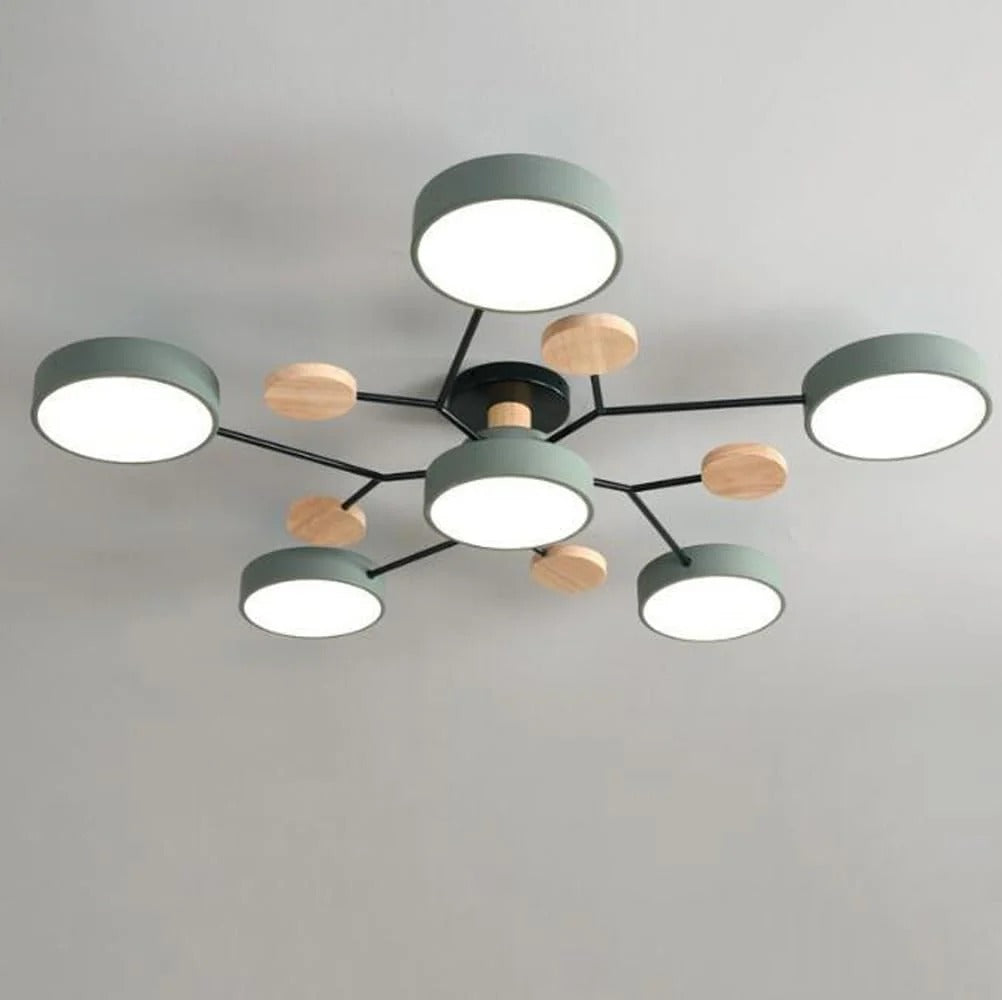 Ornava - Modern LED Flush Mount Ceiling Light Chandelier for Home
