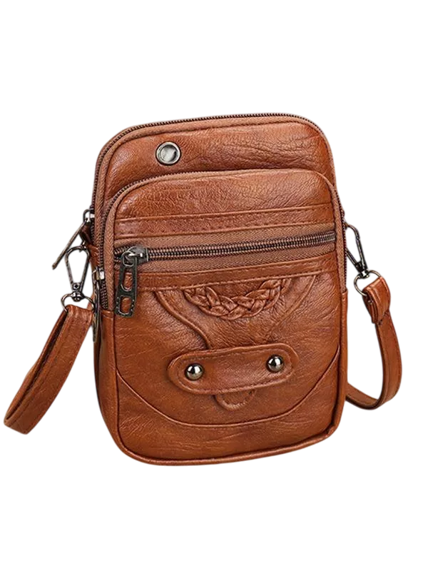Rosemary - Women's Vintage-Style Leather Crossbody Bag for Sophisticated Everyday Use