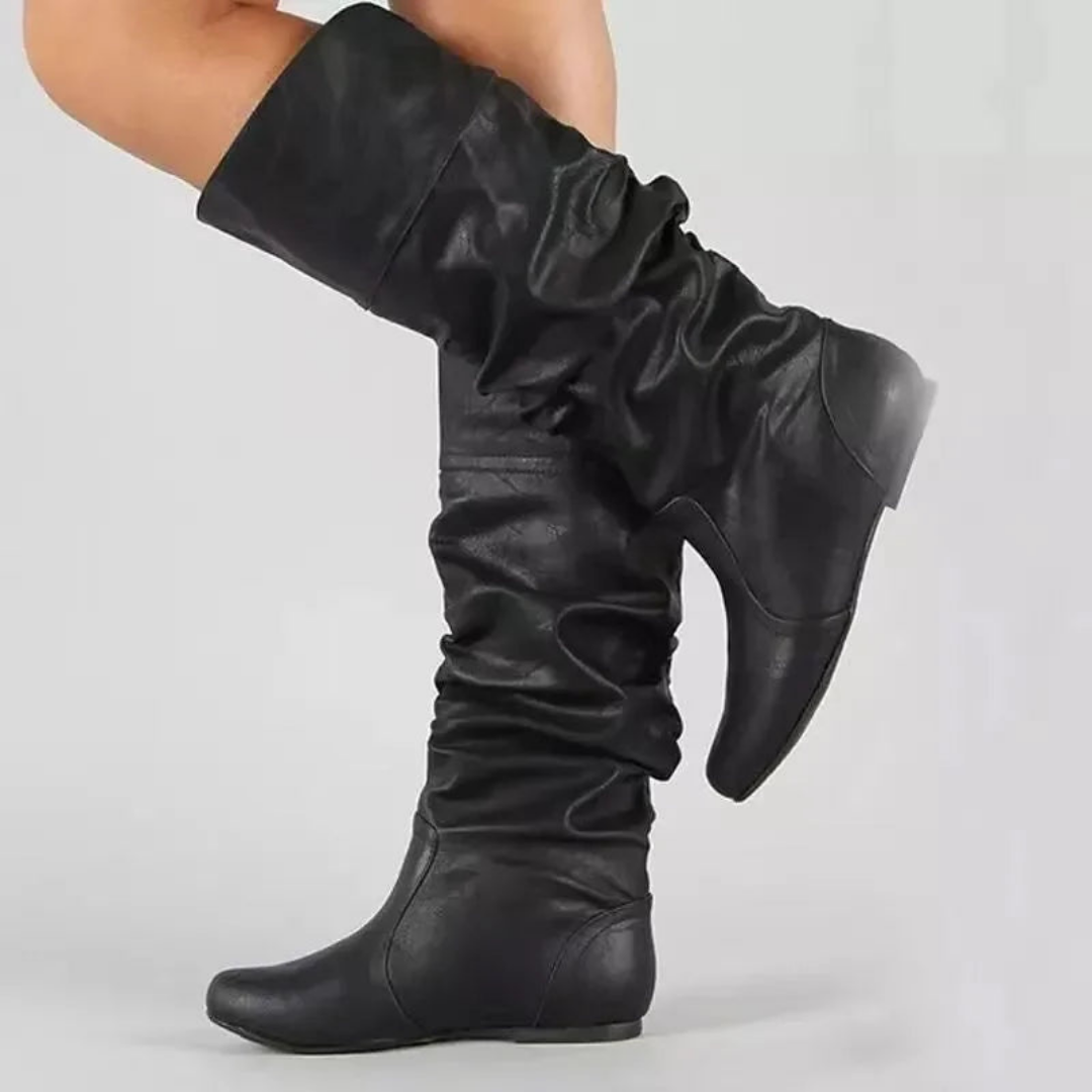 Bette - Stylish Women's Mid-Calf Cowboy Boots with Rugged Charm