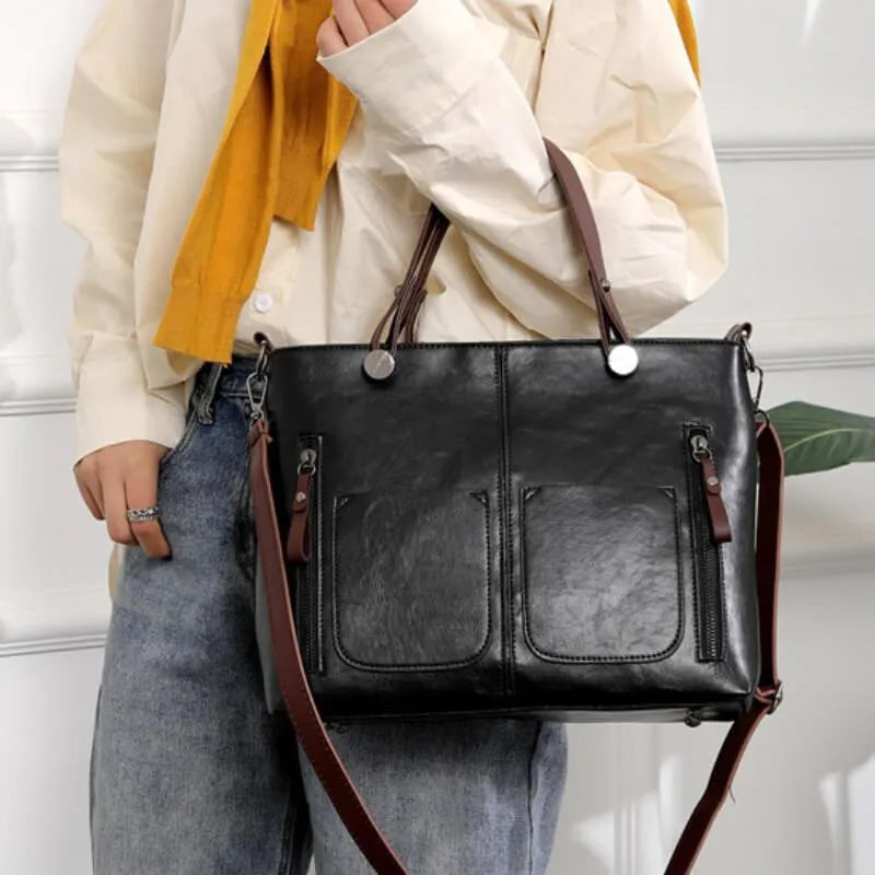Marina - Sophisticated Women's Leather Shoulder Bag for Every Occasion