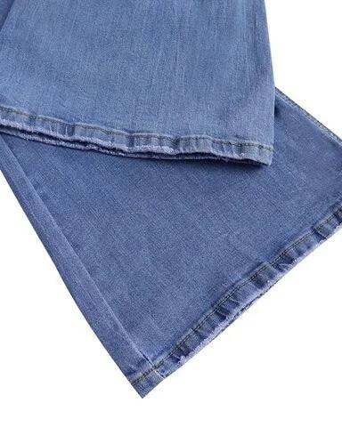 Maisey - High-waisted Bootcut Jeans with Tailored Fit and Stretch Fabric