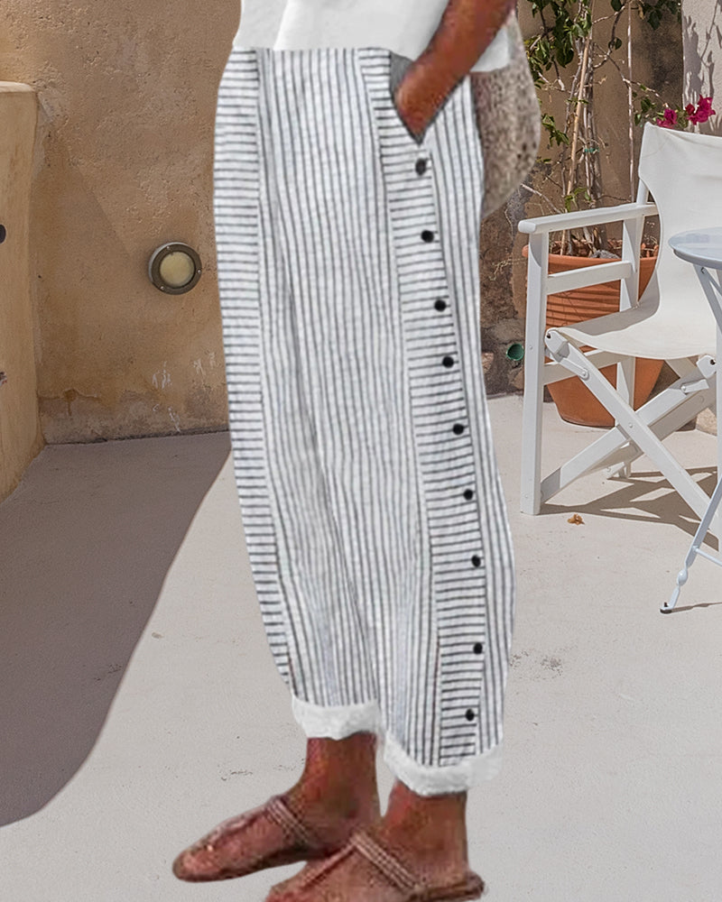 Trixie - Stylish Women's Jogging Pants with Modern Striped Pattern