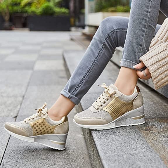 Atalanta - Stylish High-Heel Wedge Sneakers for Trendy Comfort