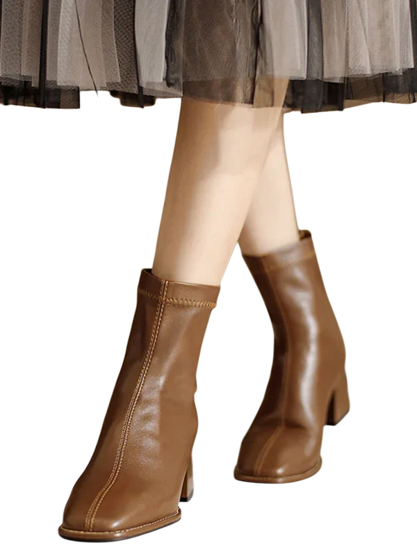 Karolina - Elegant Women's Toe Zipper Boots for Sophisticated Style