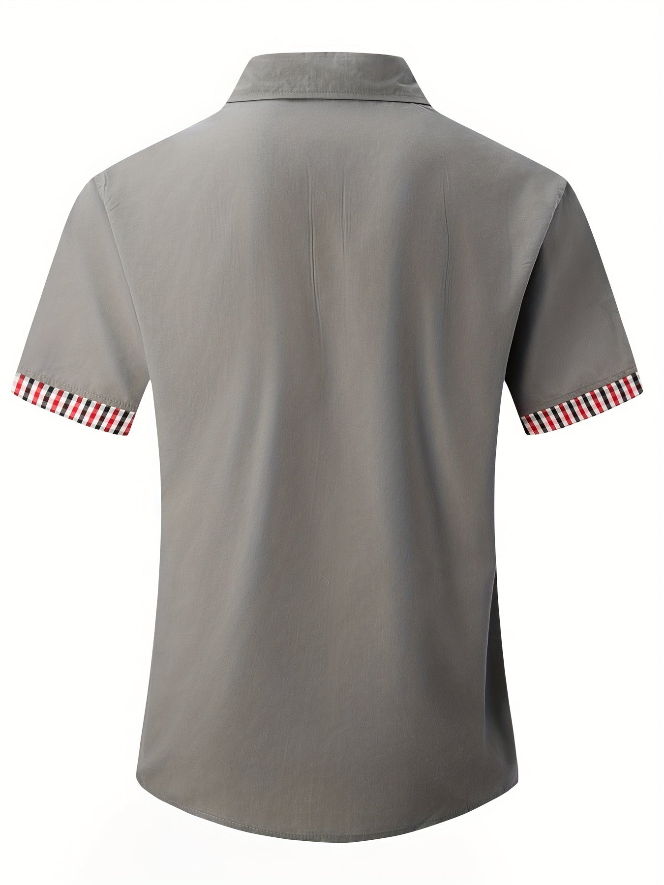 Joel - Stylish Men's Short-Sleeved Shirt with Decorative Chest Pocket